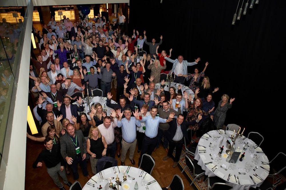 Delegates are all smiles at DFK UK & Ireland’s Annual Conference in Leeds.